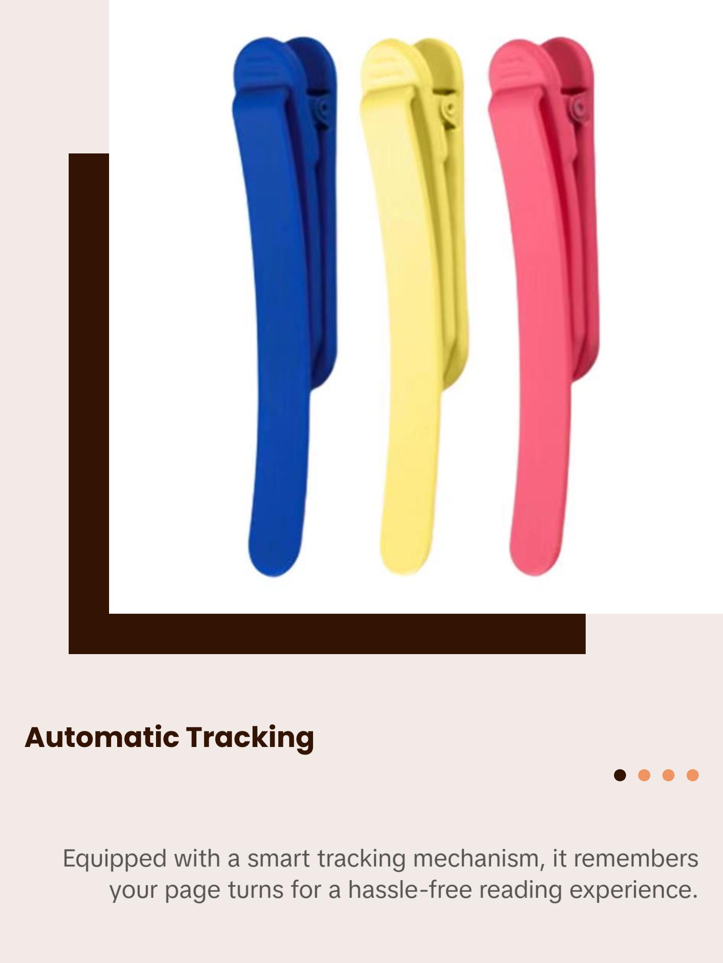 Automatic Page Tracking Bookmark Student Soft Silicone