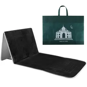 Prayer Rug with Back Support Foldable Meditation Floor Chair