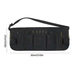 Window Tint Tool Bag 27cm x 60cm Black Durable Storage Organizer for Car Window Tinting Kits