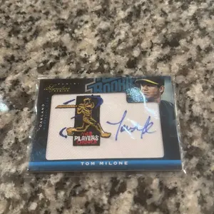 Tom Milone Rated Rookie RPA /299 Baseball Card with Signature & Player Patch Collectible Item
