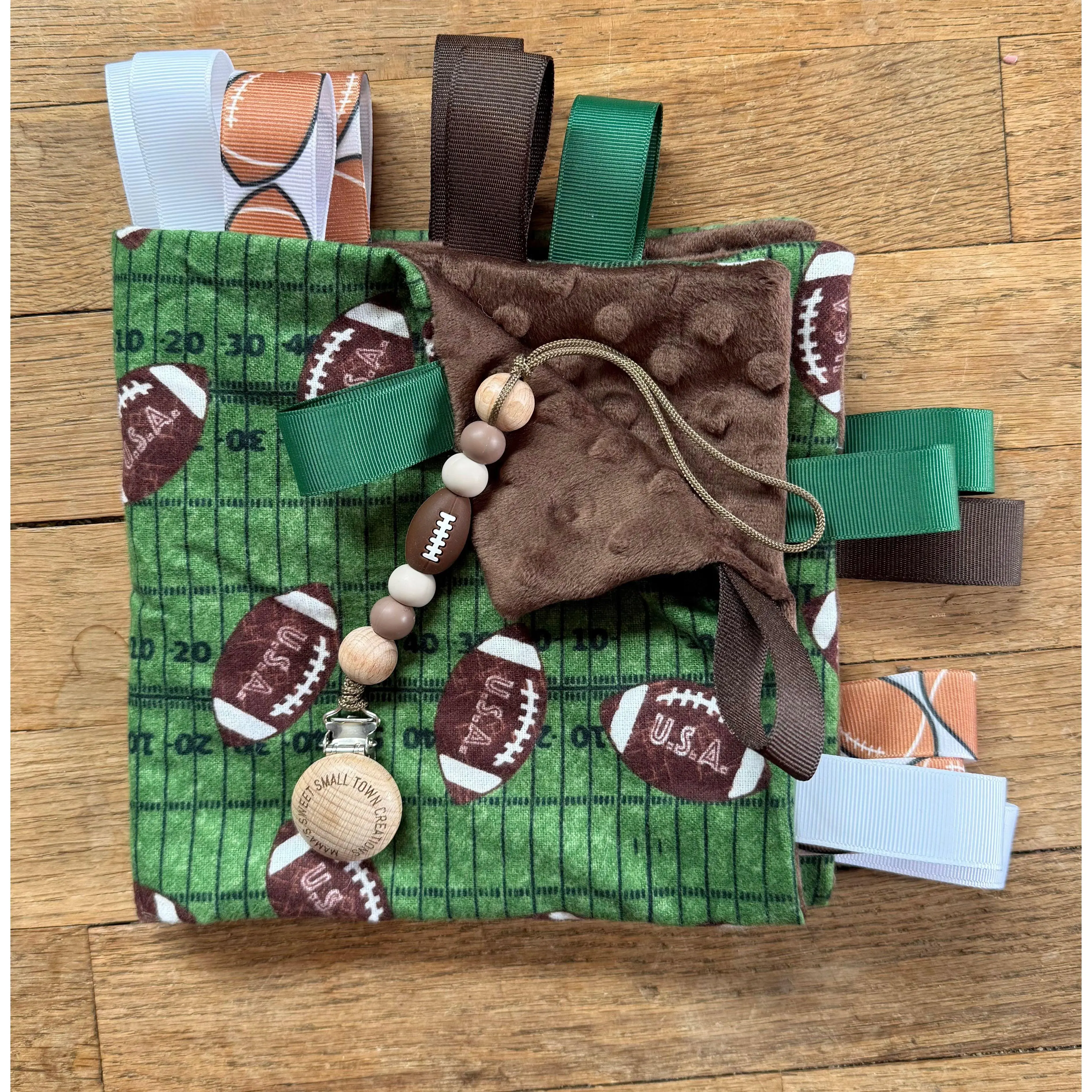 Football Taggie Blanket Set