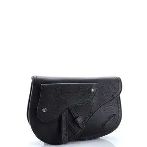 Pre-owned Dior material Messenger Bags Christian Saddle Messenger Pouch Leather by Rebag