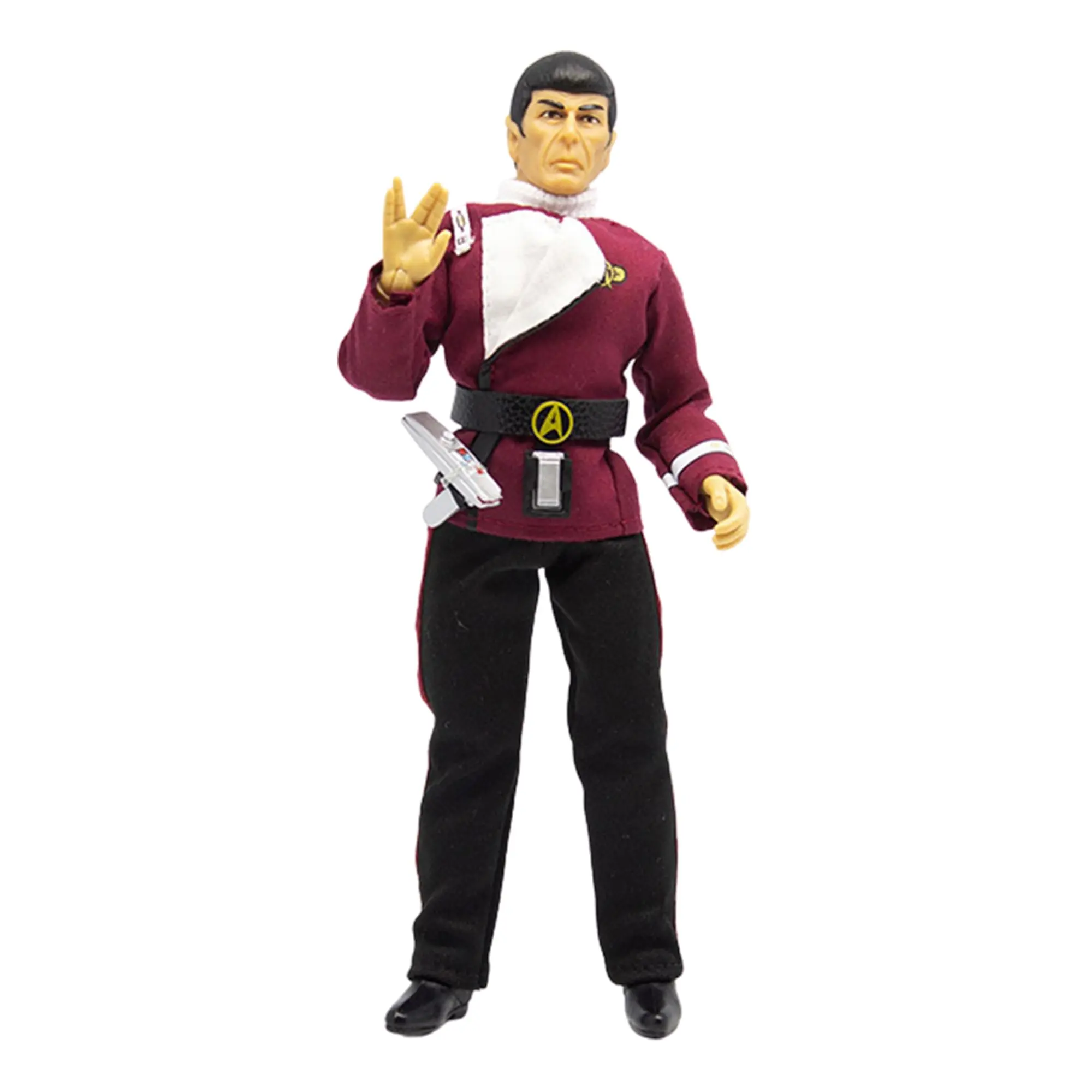 Mego Star Trek II The Wrath of Khan Captain Spock 8-Inch Action Figure Model, Movie Collectibles with Fabric Suit for Star Trek Fans