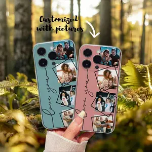 DIY customized TPU shockproof phone case For iPhone 16 15 14 13 12 11 XS Pro Max Mini SE 2020 2022 X XS XR 7 8 Plus back cover