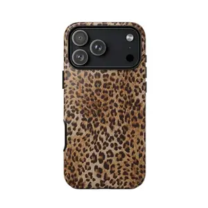 Classic and stylish leopard print pattern, durable and shock-absorbing glossy two-in-one phone case, suitable for iPhone 17, 16, 15, 14, 13, 12, 11, X, Samsung and other series models. It makes a great holiday gift for friends or family.
