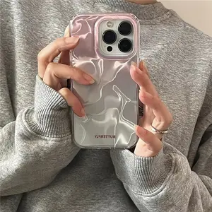 New Pink Gradient Water Ripple Mobile Phone Case Suitable for Iphone16/16Pro/16Promax/15/15Pro/15Promax/14/14Pro/14Promax/13/13