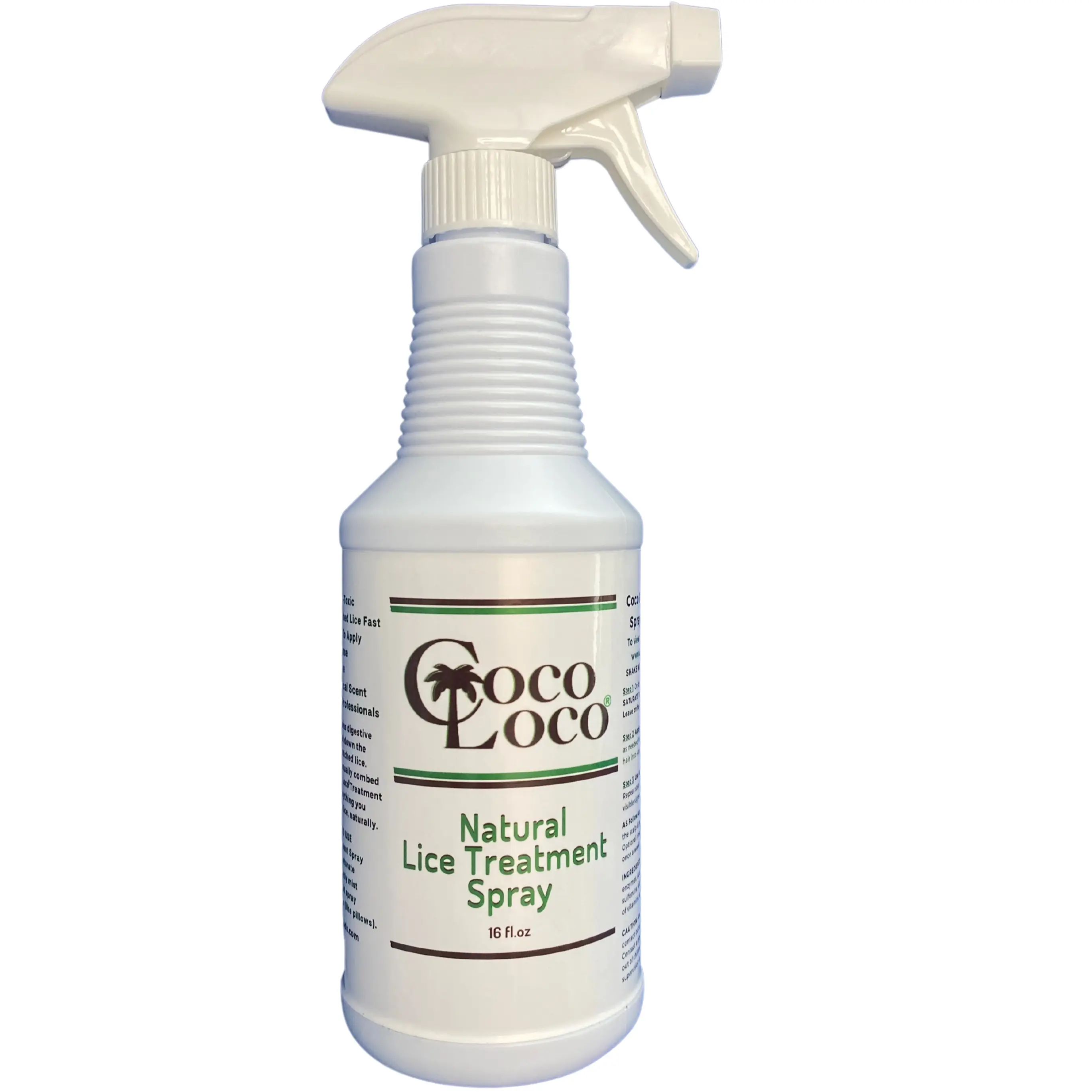 Coco Loco Leave-In Lice Spray - Natural, No-Rinse Enzyme Formula (16 oz.)