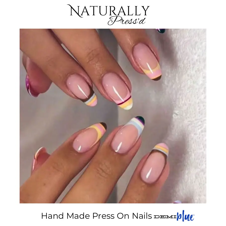 "Pencil Sticks"-Naturally Press'd, Press On Nails by DEMIblue