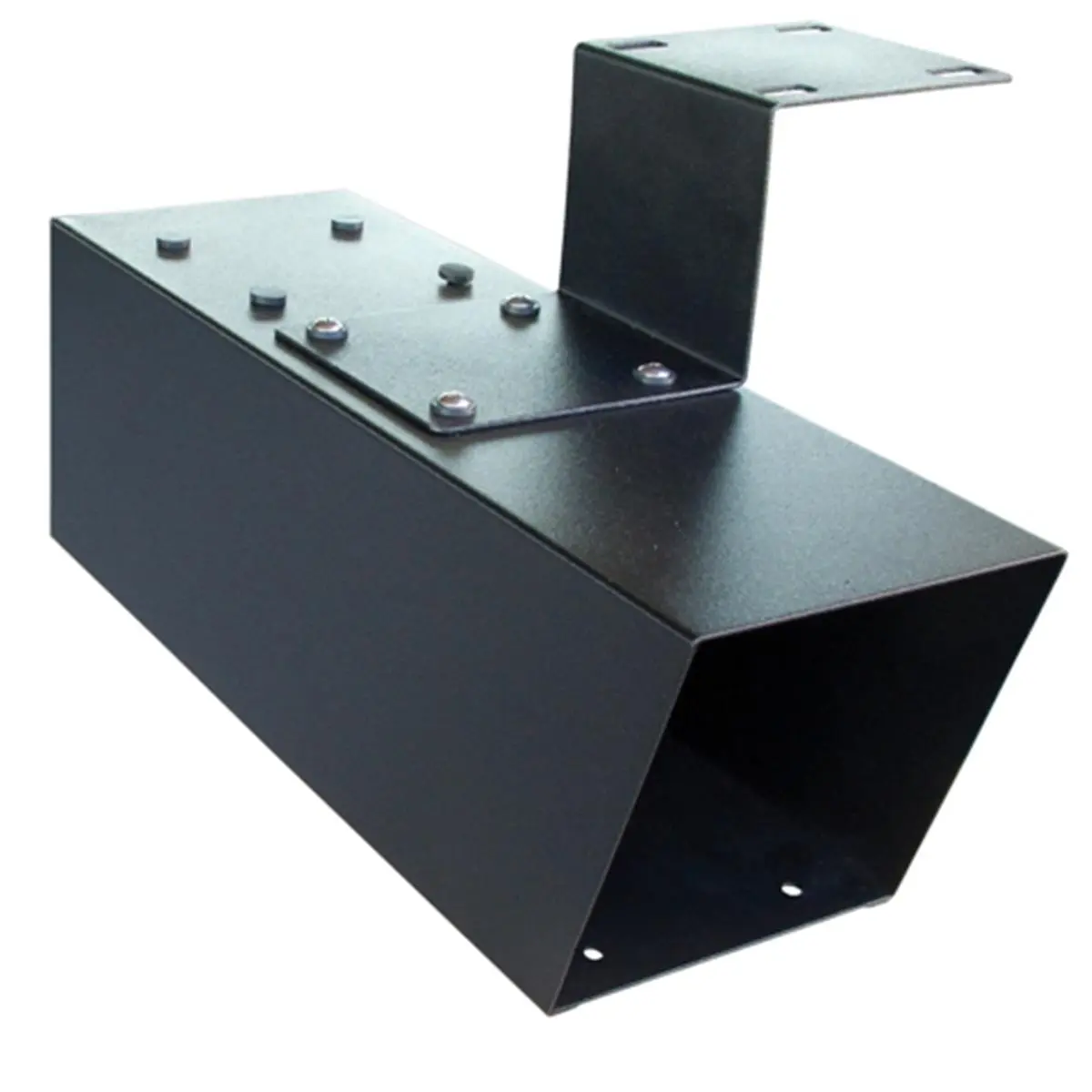 212 MAIN Galvanized Steel Newspaper Holder, Powder Coated Black Mailbox Accessory, Door Hardware Organizer for Tools Applications