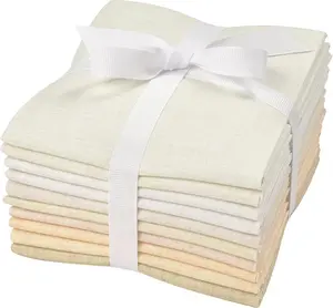 Craftido - 11 Options Solids with Tweed Tonals - Assorted Color Cotton Quilting Fabric Bundles 10pcs Fat Quarters 18"x21" - Medium Weight 5.2oz - for Quilting, Sewing and Crafts, mothersdaygift