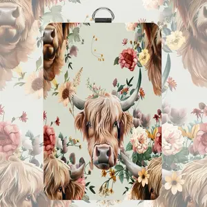 HIGHLAND COW BADGE HOLDER