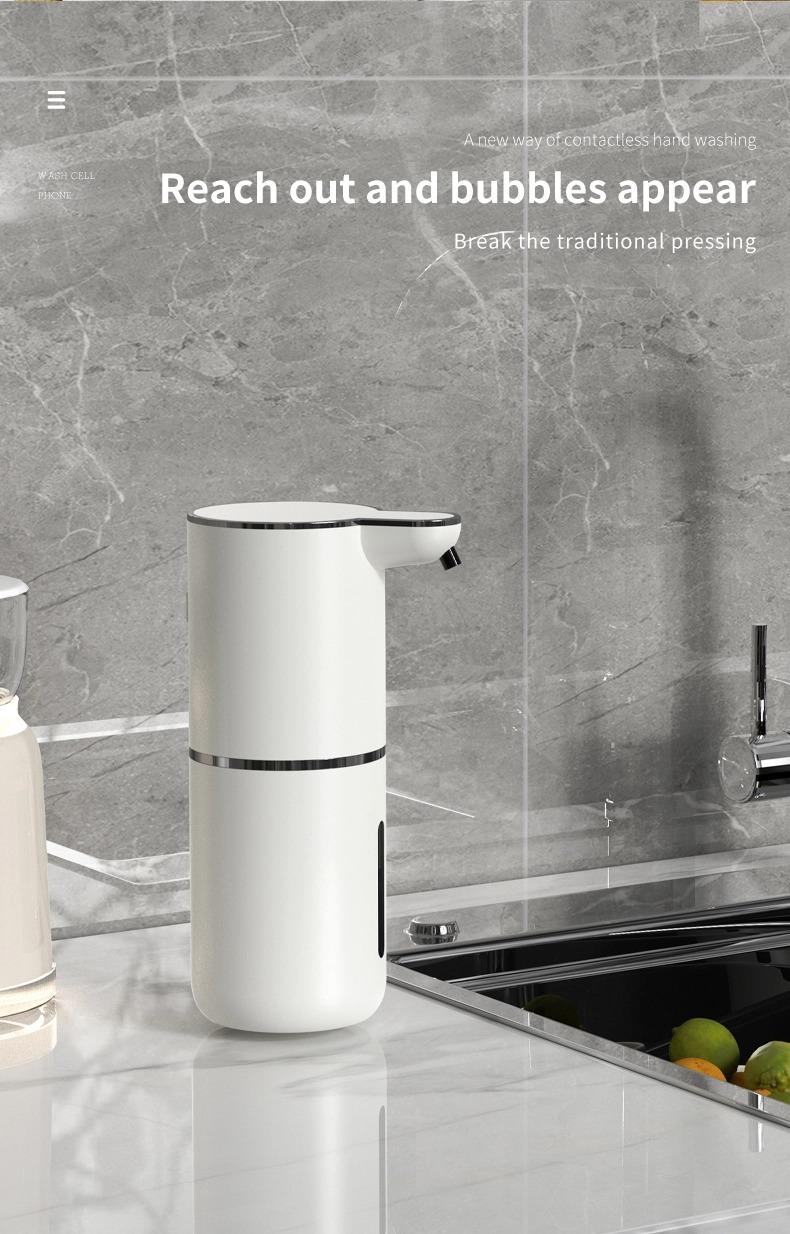 Automatic Soap Dispenser, Refillable Cosmetic Pump Dispenser, Non-Contact Automatic Sensor Foam Soap Dispenser, USB Rechargeable, Touchless Automatic Liquid Foam Dispenser for Bathroom and Kitchen, Hot Easter Sale!