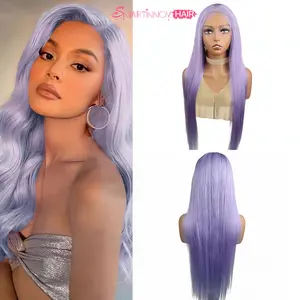 Purple Highlight Roots | Human Hair| Lace Front Wigs 13x6 HD|Pre Plucked Glueless| 150% Density Highlights| Silky Curly Hair – Perfect for Outdoor Party