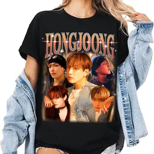 Limited Hongjoong Unisex T-Shirt - Kpop Concert 2025 tee - Vintage Kpop fan gift - Soft Cotton Blend, Vibrant Print, Relaxed Fit, Sizes S-4XL, Perfect for Summer Streetwear