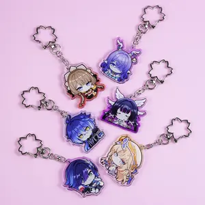 Genshin Impact Acrylic Keychains - Sandrone, Lauma, NicoleReeyn, Columbina, Flins, Yelan Acrylic Keychains, Gift for Her, Cute, Durable, And Perfect For Bags, Keys, Or Gifts. Great For Daily Use Or As Thoughtful Little Gifts For Your Friends And Yourself.