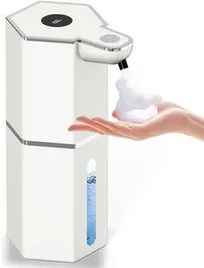 Foaming Soap Dispenser Automatic Touchless, USB Rechargeable 12oz Soap Dispenser, 4 Adjustable Levels Waterproof, Kitchen Gadgets Home Essentials, Bathroom Wall Hand Soap Dispenser Restroom Use