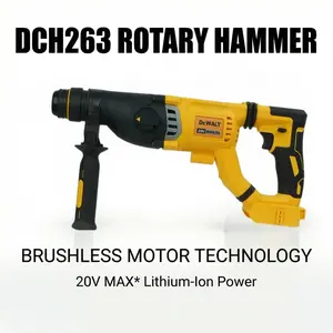 DEWALT DCH263 20V Rotary Hammer, 3.0J Impact, 0-4300bpm for Drilling and Demolition Tasks tool kit set Cordless Drill Household machine power great gift workshop use