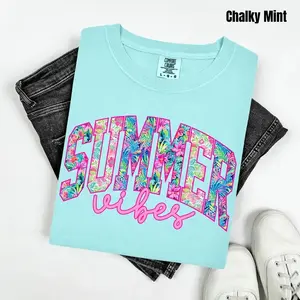 Tropical Summer Vibes Comfort Colors T-Shirt 'NLB'
