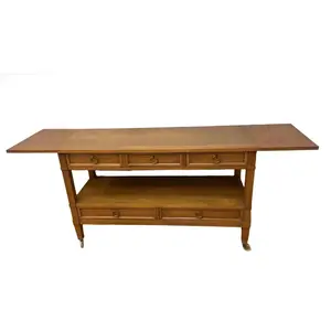 Hollywood Regency Drop Leaf Bar Server Cabinet by Sleigh