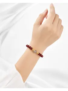 Crystal Bracelet, Stackable Beaded Bracelet - Attracts Career, Wealth, and Good Fortune - Money-Attracting Bracelet - Ideal Choice for Career and Studies - Unisex Holiday Jewelry Gift. Bracelet for Daily Wear, Suitable for Christmas, Hallowee