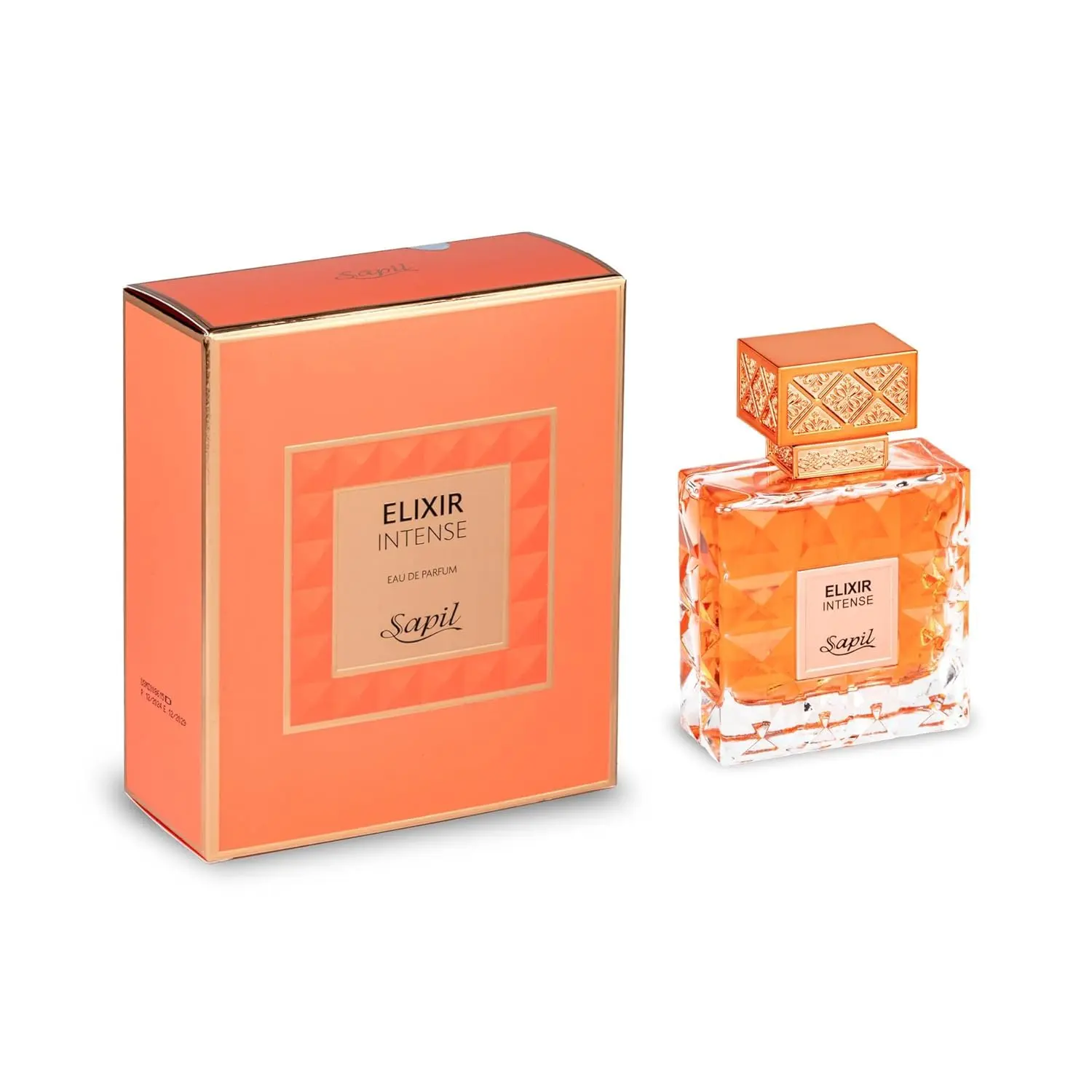 Sapil Elixir Intense Unisex Eau de Parfum – Long-Lasting Arabic Perfume for Men & Women with Spicy Rose, Vanilla & Amber – Fresh & Warm Dubai Fragrance – 3.38 oz