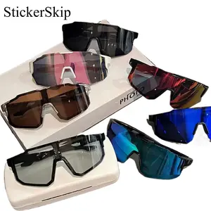 2026 New 7 Pairs Outdoor Sports Cycling Sunglasses for Men & Women, European American Stylish Large Frame Windproof Sun Visor Eyewear, UV Protection, Colorful Motorcycle & Fishing Glasses, Slim Fit Ideal for Cycling, Travel, Fishing & Daily Outdoor Use