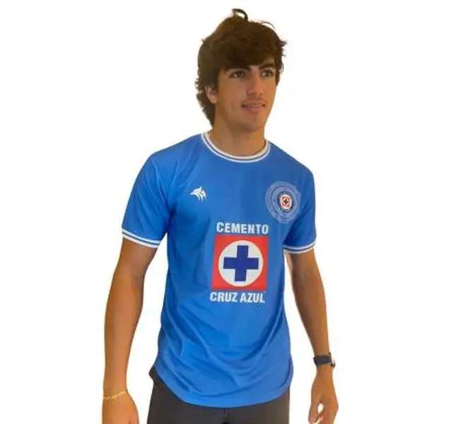 Mexico Blue Soccer Jersey – HeadzFlex Premium Polyester Shirt with Silicone Patches Short Sleeve Vibrant Sublimation Printing TPU Patches