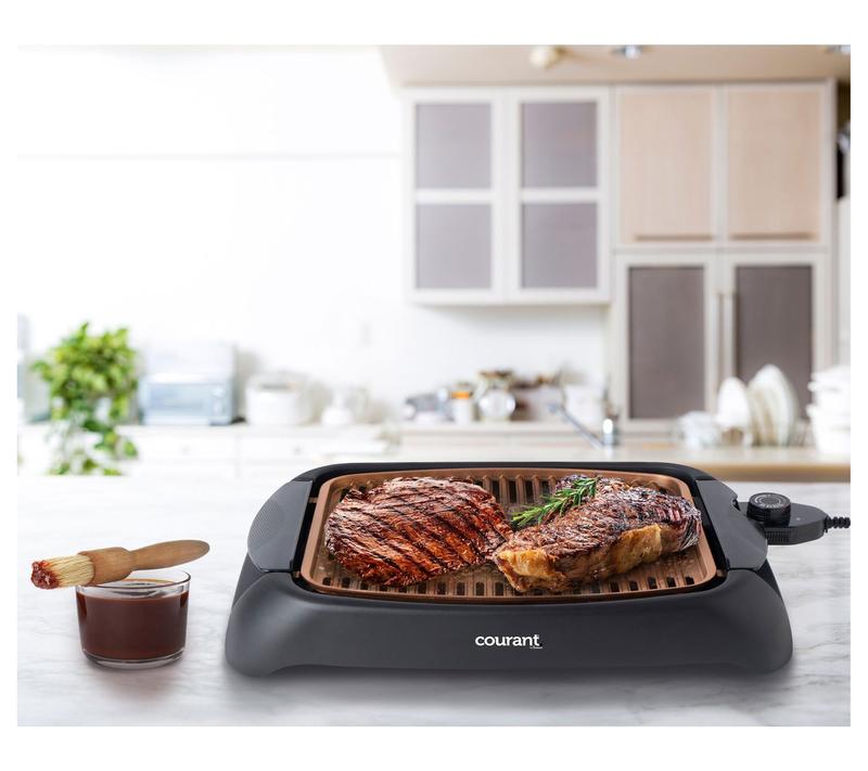 Courant Indoor Smokeless Grill with Copper Coat