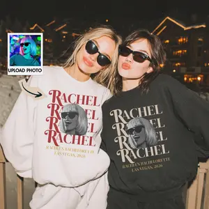 Custom Face Bachelorette Sweatshirt: Personalized Bride Photo Party Shirts