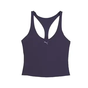 PUMA Womens Shapeluxe Racerback Crew Neck Athletic Tank  Casual - Purple