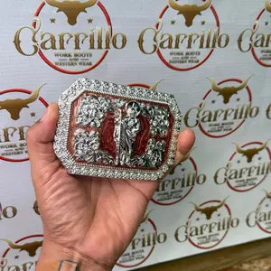 Hebilla con Imagen de San Juditas para Cinto de 2 Pulgadas -