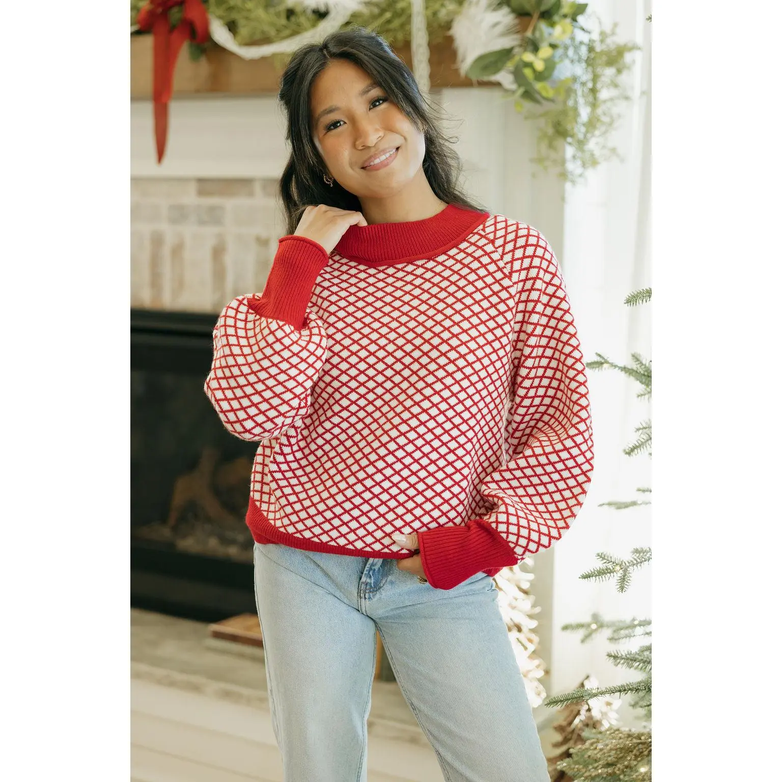 Mallory Sweater-Red