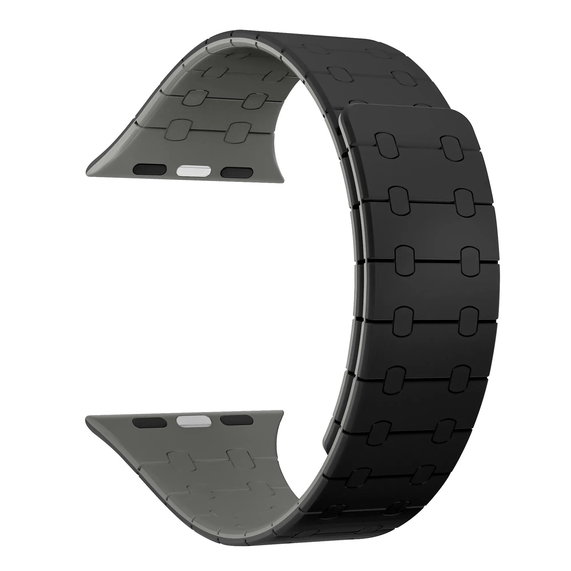 Silicone Magnetic Smartwatch Band (Band Only), National Day Offers, 1 Count Solid Color Durable Watch Band, Smartwatch Strap, Replaceable Watch Band Compatible with Apple Watch, Smart Watch Accessories