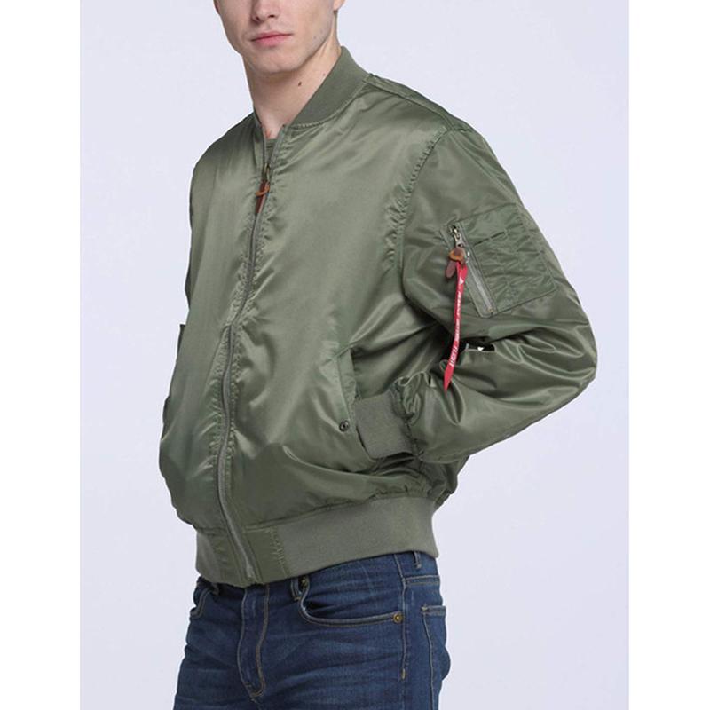 Kingapril Men's Lightweight Varsity Jacket Casual Windbreaker Bomber Military Outerwear