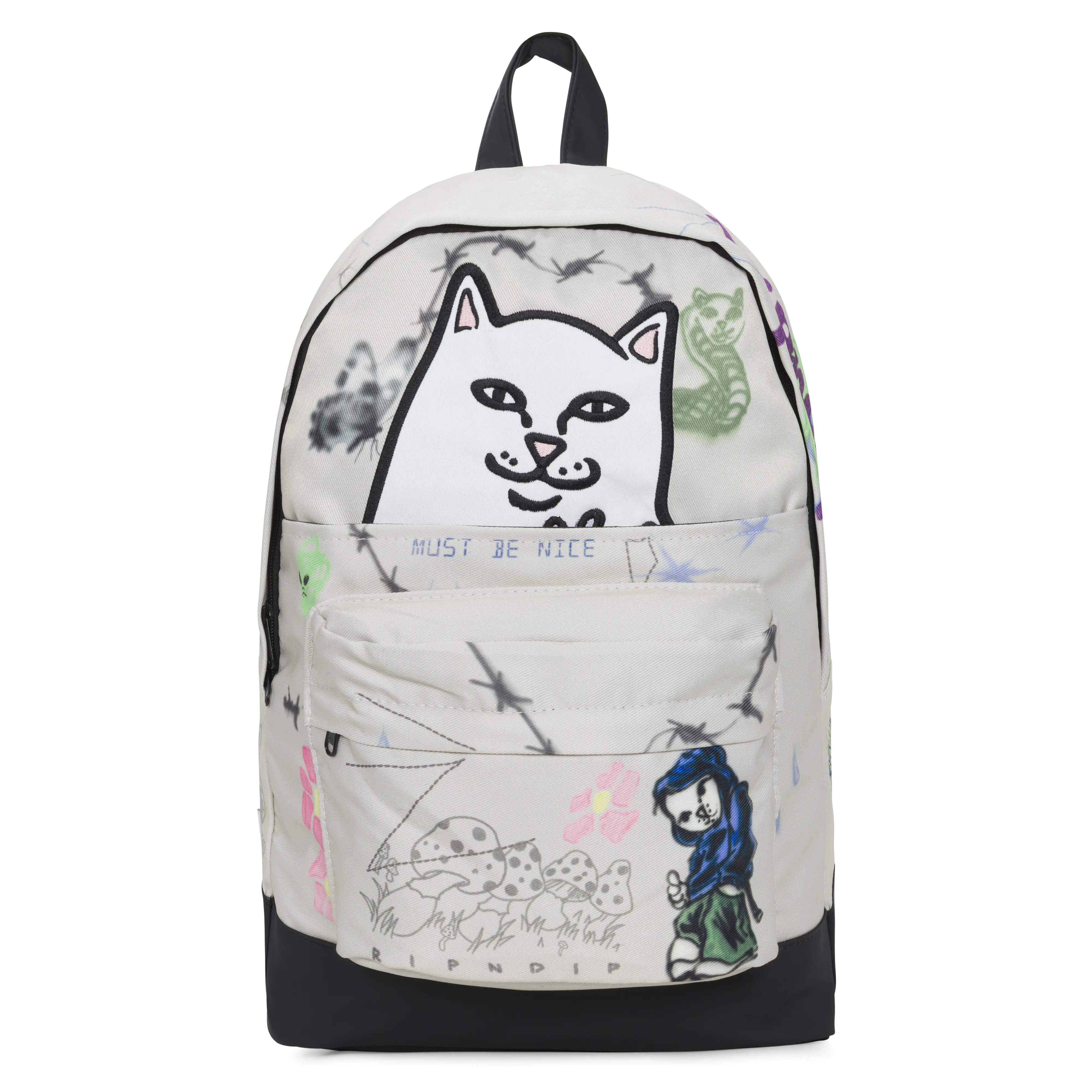 Goosebumps Velcro Backpack (Bone)