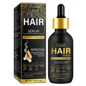 Minoxidil Hair Growth Serum 60ML, Biotin Scalp Serum, Strengthening & Thickening Formula, Repairs Damaged Scalp & Hair, Natural Hair Care