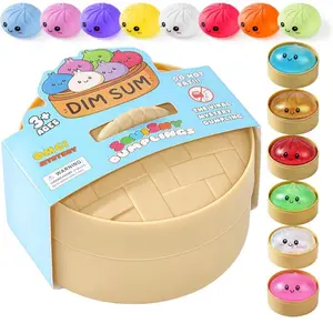 Dumpling Squishy Mystery Box, Cute Squishy Dumpling Toy, Slow Rising Squeeze Toy, Sensory Fidget Toys for Anxiety Relief, Perfect for Party Favors, Birthday Gifts & Desk Toys Big