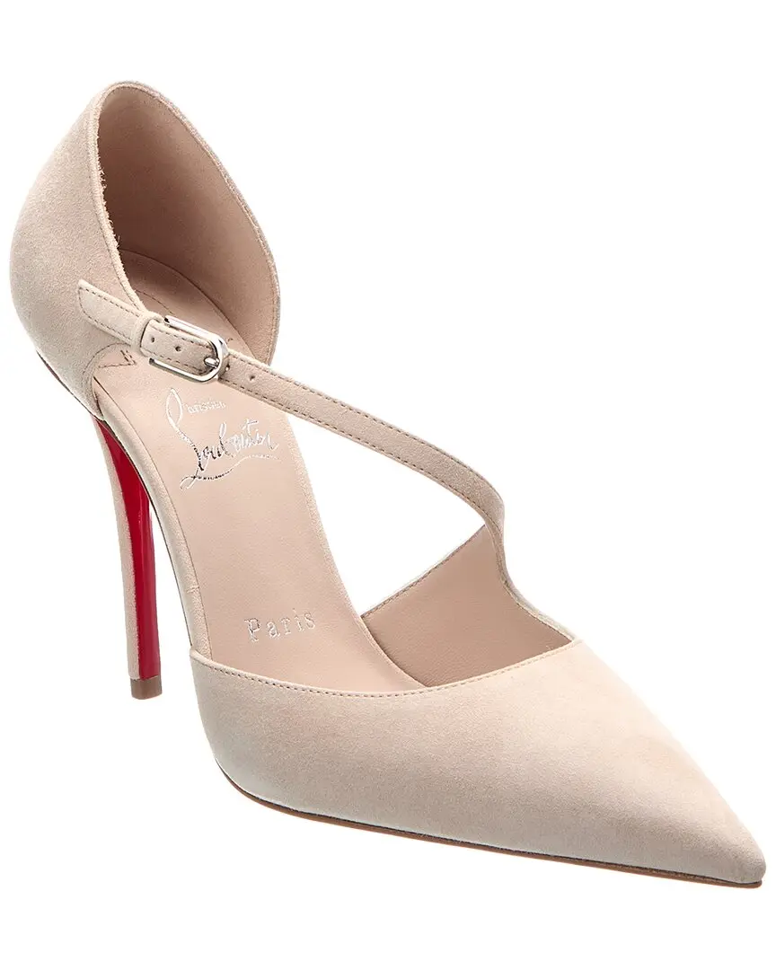 Christian Louboutin Miss Ziggyta 100 Suede Pump