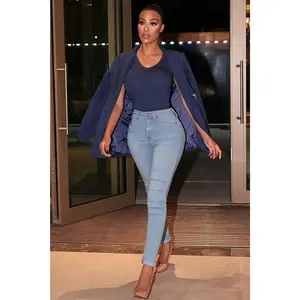 Classic High Waist Skinny Jeans - Light Blue Wash