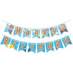 Blippi Birthday Banner Vehicle - Blippi Party Supplies