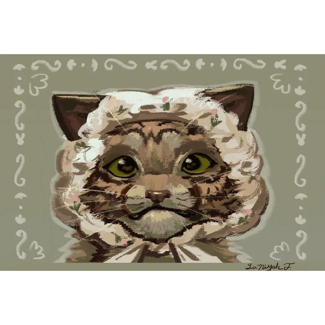 Fluffy Cat - Sticker