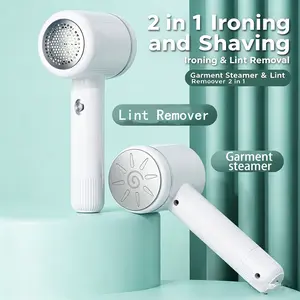 Portable iron dual-use dry and wet handheld garment steamer, home lint trimmer, hair removal steamer two-in-one