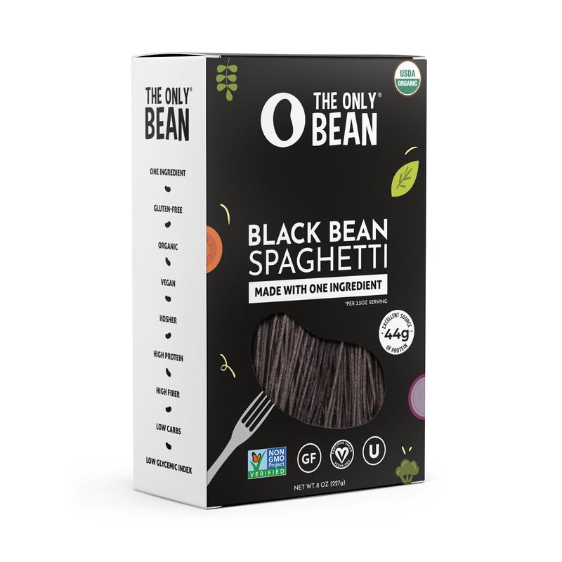 The Only Bean Organic Black Bean Spaghetti - High Protein, Low Carb, Vegan, Gluten-Free
