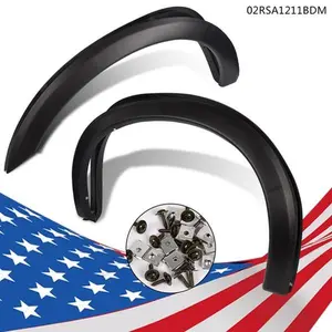 CROSSDESIGN Fit For 99-07 Ford F250 F350 Super Duty Textured Bolt-On Wheel Fender Flares New