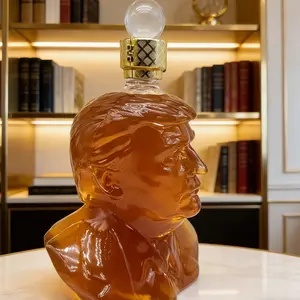 middle-aged men Uniquely Shaped Whisky Bottles - Brandy Wine Vodka Glass Bottle - Washable Reusable Glasses - Home Travel Leisure Glass Bottle - Funky Kitchen Supplies - Whisky Lover - Men's Whisky - Whisky Glass - Dad Gift - Unique Personalized Work Gift