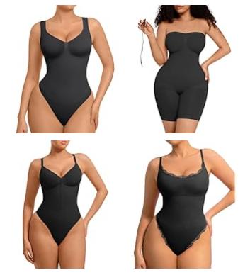 FeelinGirl Seamless Covered Bust Jumpsuit Thong Bodysuit Fit Comfort Slimming  Womenswear 1 Breathable Hip Tops Soft  Deals For You Days  TikTokShopBlackFriday