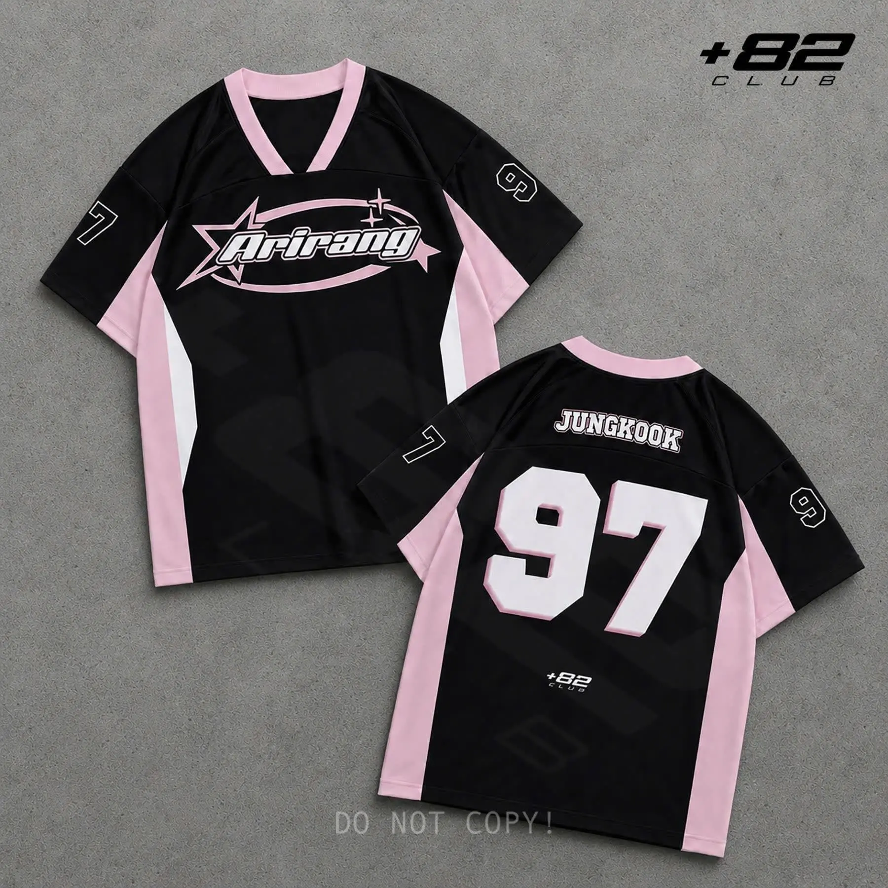 Kpop Sideline Football Jersey, Bang Tan Arirang World Tour Concert Outfit For Fan, Bangtan Jungkook Oversized Custom Shirt