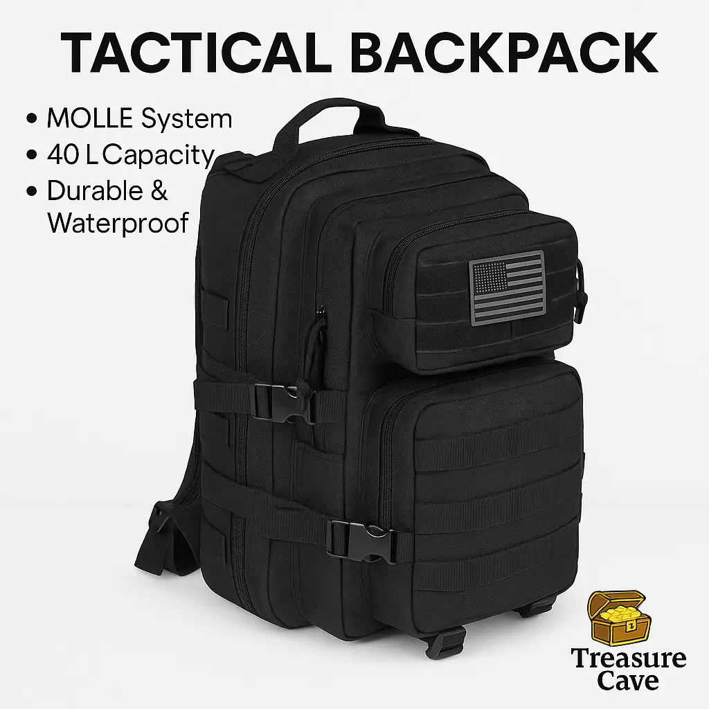 Tactical Military Backpack MOLLE Large Bug Out Bag 3-Day Pack for Hiking
