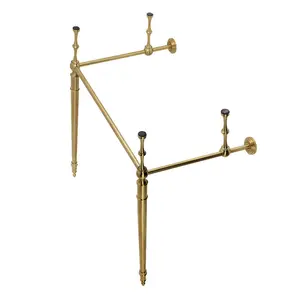 28" x 19" Edwardian Brass Console Sink Legs