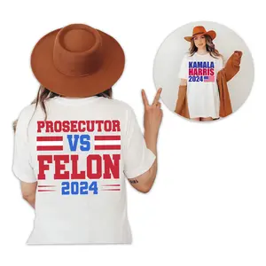 Kamala Harris 2024 Shirt, Pr0secutor vs Fel0n T-Shirt, Harris 2024 Shirt, Madam President Shirt, Kamala Shirt, Harris 2024 Shirt, Democrat Party Shirt, Kamala President 2024, Election 2024, Unisex Cotton Shirt, Full Colors, Full Sizes